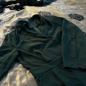 Ladies jumpsuit. Wide leg worn once. Crepe fabric